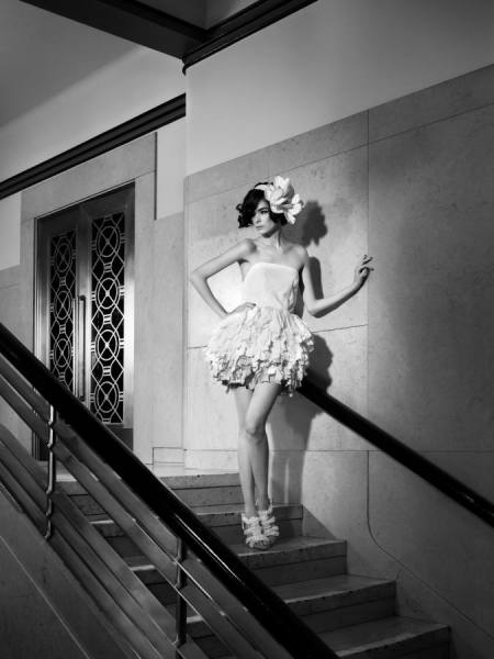 Photograph Angus Rowe Macpherson Toilet Paper Dress 4 on One Eyeland